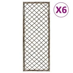 VidaXL Treillis de jardin 6 pcs 30x170 cm Saule