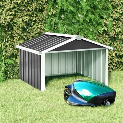 VidaXL Abri pour robot de jardin 92x97x63cm Acier galvanisé Anthracite – Image 2