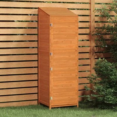VidaXL Remise de jardin Marron 55x52x174,5 cm Bois de sapin solide – Image 2