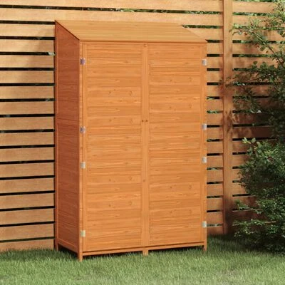 VidaXL Remise de jardin Marron 102x52x174,5 cm Bois de sapin solide – Image 2