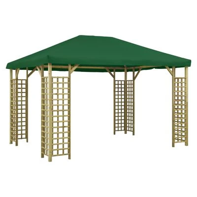VidaXL Belvédère 4x3 m Vert