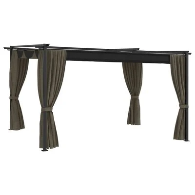 VidaXL Belvédère 4x3 m Taupe