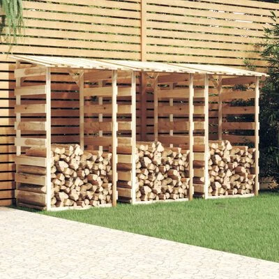 VidaXL Pergolas avec toits 3 pcs 100x90x200 cm Bois de pin imprégné – Image 2