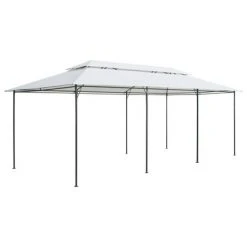 VidaXL Belvédère 600x298x270 cm Blanc 180 g/m²