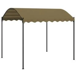 VidaXL Belvédère 4x3x2,6 m Taupe 180 g/m²