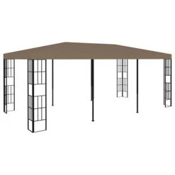 VidaXL Belvédère 6x3 m Taupe