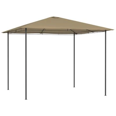VidaXL Belvédère 3x3x2,6 m Taupe 160 g/m²