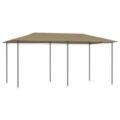 VidaXL Belvédère 3x6x2,6 m Taupe 160 g/m²