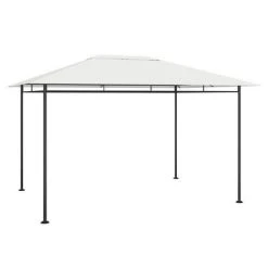 VidaXL Belvédère 4x3x2,7 m Crème 180 g/m²