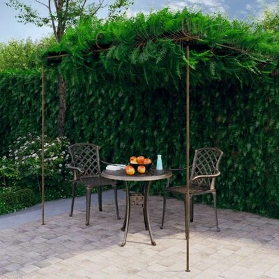 VidaXL Pergola de jardin Marron antique 3x3x2,5 m Fer – Image 2
