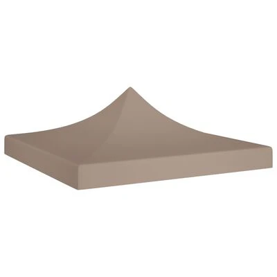 VidaXL Toit de tente de réception 3x3 m Taupe 270 g/m²