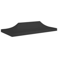VidaXL Toit de tente de réception 6x3 m Noir 270 g/m²