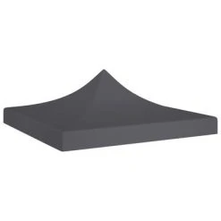 VidaXL Toit de tente de réception 2x2 m Anthracite 270 g/m²