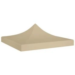 VidaXL Toit de tente de réception 2x2 m Beige 270 g/m²