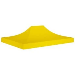 VidaXL Toit de tente de réception 4x3 m Jaune 270 g/m²