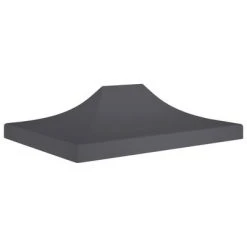 VidaXL Toit de tente de réception 4,5x3 m Anthracite 270 g/m²