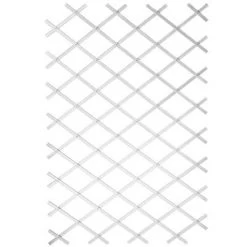 Nature Palissade de jardin 100 x 200 cm PVC Blanc