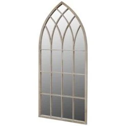 VidaXL Miroir de jardin d'arche gotique 50x115 cm Intérieur/extérieur