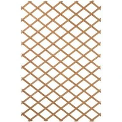 Nature Treillis de jardin 100 x 300 cm Bois Marron