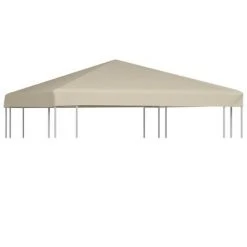 VidaXL Couverture de toit de belvédère 310 g / m² 3x3 m Beige