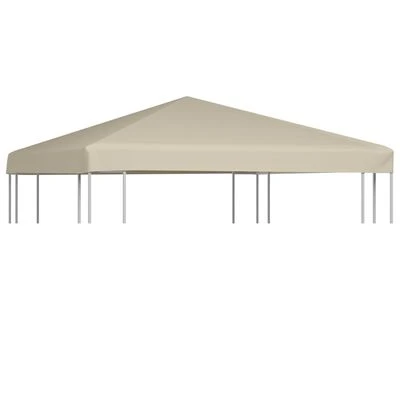 VidaXL Couverture de toit de belvédère 310 g / m² 3x3 m Beige