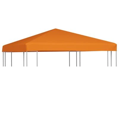 VidaXL Toile supérieure de belvédère 310 g / m² 3 x 3 m Orange