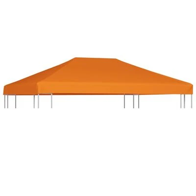 VidaXL Toile supérieure de belvédère 310 g / m² 4 x 3 m Orange