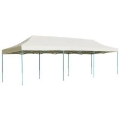 VidaXL Tente de réception pliable 3x9 m Blanc cassé
