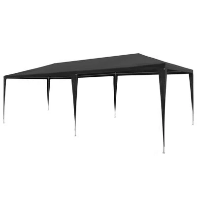 VidaXL Tente de réception 3 x 6 m PE Anthracite