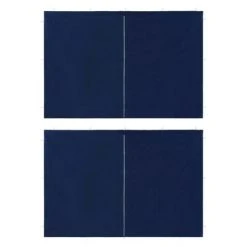 VidaXL Paroi de tente de réception 2pcs avec fermeture éclair PE Bleu
