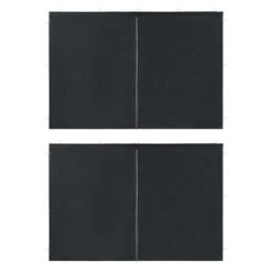 VidaXL Paroi de tente de réception 2pcs fermeture éclair PE Anthracite