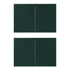 VidaXL Paroi de tente réception 2 pcs avec fermeture éclair PE Vert