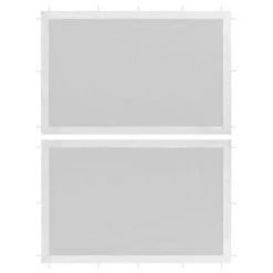 VidaXL Paroi de tente de réception 2 pcs Maille Blanc