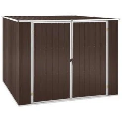 VidaXL Abri de jardin Marrron 195x198x159 cm Acier galvanisé