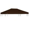 VidaXL Toile supérieure de gazebo 310 g/m² 3x4 m Marron