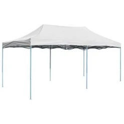 VidaXL Tente de réception pliable professionnelle 3x6 m Acier Blanc