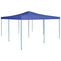 VidaXL Belvédère pliable 5x5 m Bleu
