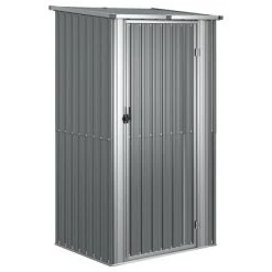 VidaXL Abri de jardin Gris 118,5x97x209,5 cm Acier galvanisé