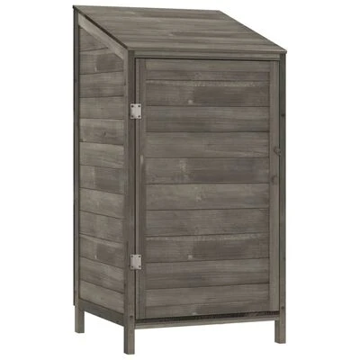 VidaXL Remise de jardin Anthracite 55x52x112 cm Bois de sapin solide