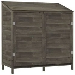 VidaXL Remise de jardin Anthracite 102x52x112 cm Bois de sapin solide