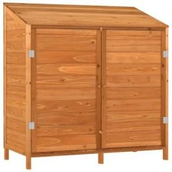 VidaXL Remise de jardin Marron 102x52x112 cm Bois de sapin solide