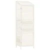 VidaXL Remise de jardin Blanc 55x52x174,5 cm Bois de sapin solide