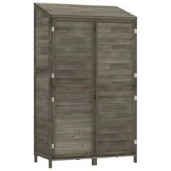 VidaXL Remise de jardin Anthracite 102x52x174,5cm Bois de sapin solide