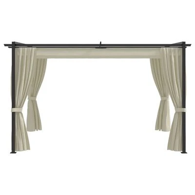 VidaXL Belvédère 4x3 m Crème – Image 2