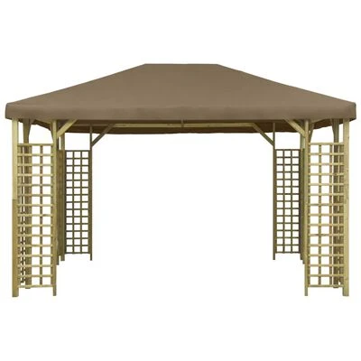 VidaXL Belvédère 4x3 m Taupe – Image 2