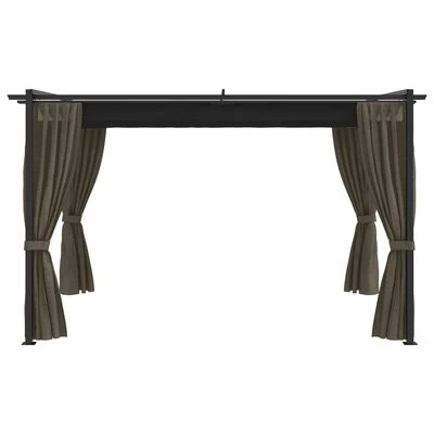 VidaXL Belvédère 4x3 m Taupe – Image 2