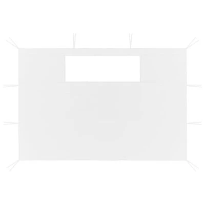 VidaXL Parois latérales de belvédère avec fenêtres 2 pcs Blanc – Image 2