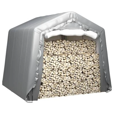 VidaXL Tente de rangement 240x240 cm Acier Gris – Image 2