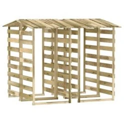 VidaXL Pergolas avec toits 4 pcs 100x90x200 cm Bois de pin imprégné