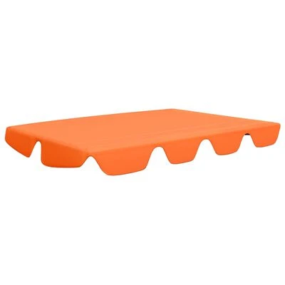 VidaXL Toit de rechange balançoire Orange 188/168x110/145 cm 270 g/m²